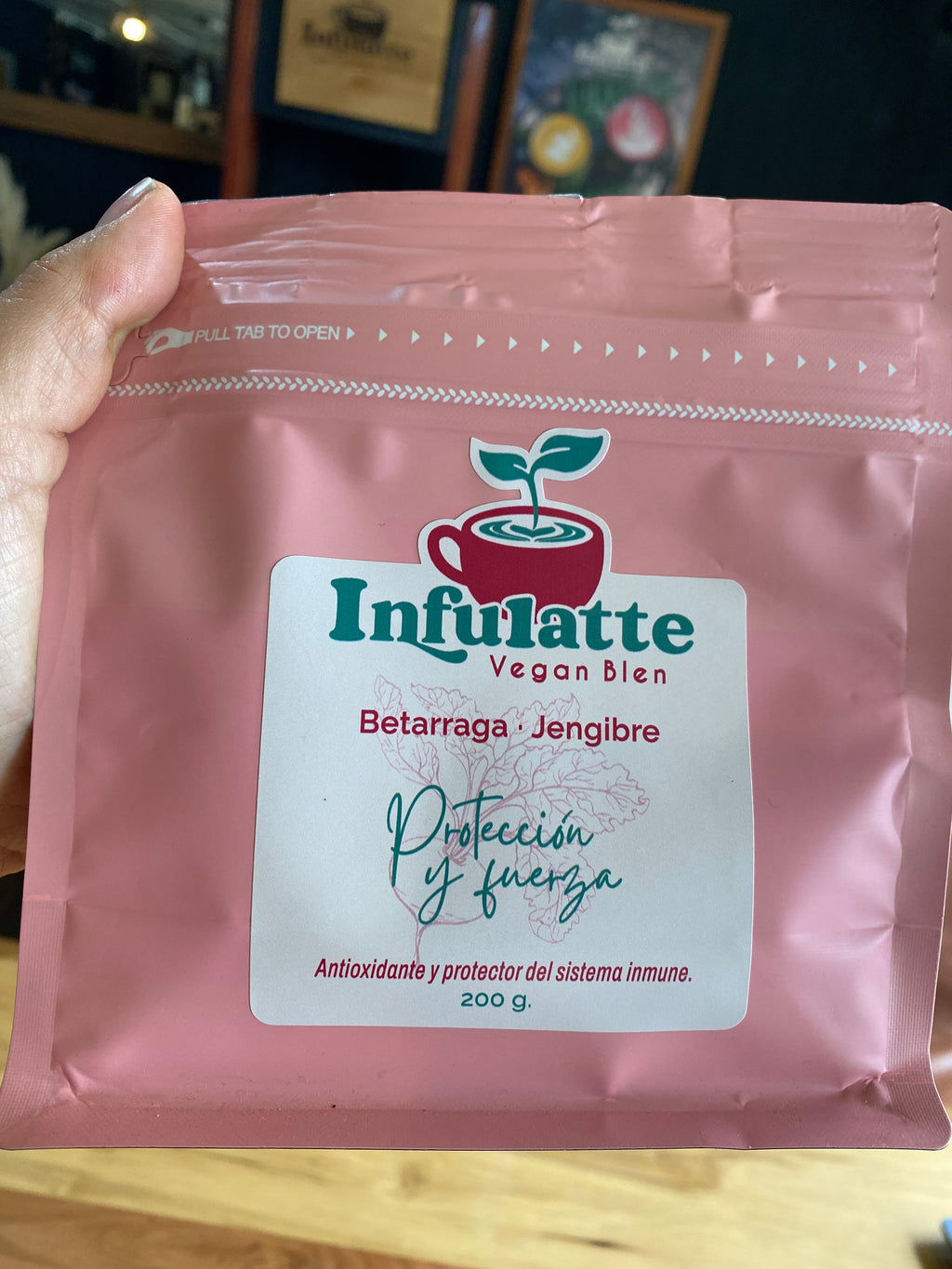 Infulatte Bolsa 200g. Betarraga-Jengibre