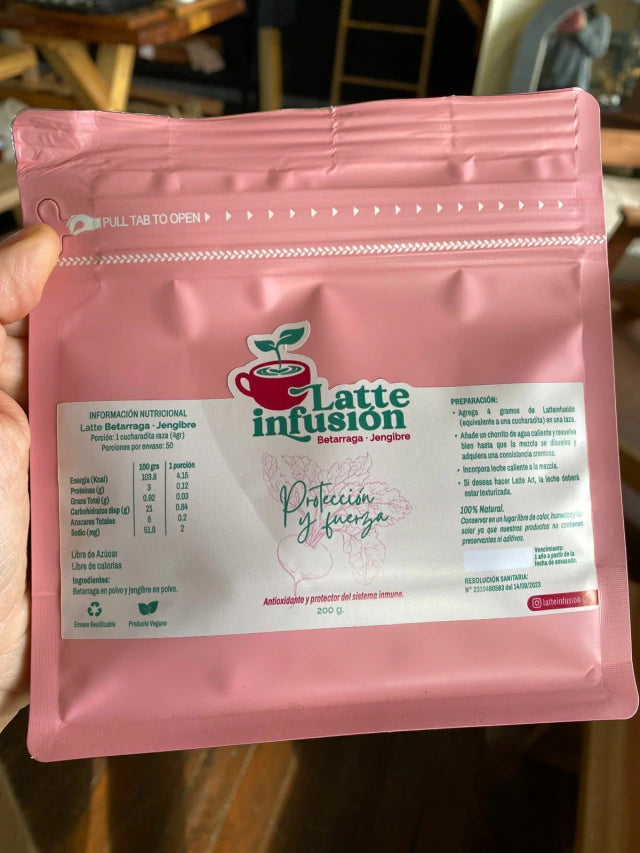Infulatte Bolsa 200g. Betarraga-Jengibre